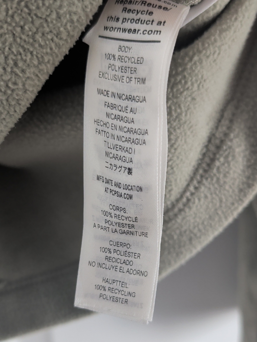 Patagonia Half-Zip Fleece Pullover - Sage Green W's Micro D 1/2 Zip Fleece - Picture 5 of 6